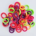 thumbnail image 4 of Kids Hair Ties Mini - Colorful Stretchy Soft Elastic Hair Bands Ponytail Holders, 4 of 7