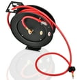 thumbnail image 3 of Gymax 3/8'' x 50' Auto Rewind Retractable Air Hose Reel Compressor 300 PSI, 3 of 10