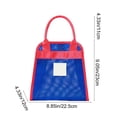 thumbnail image 3 of Mesh Storage Tote Bag 23x22.5x12 cm, Breathable Polyester, Drainable, Lightweight, Color Blocking Design for Beach, Shower, Travel, and Everyday Use, 3 of 6