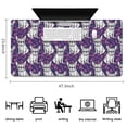 thumbnail image 5 of Long Mouse Pads for Desk,Purple French Bulldog Desk Mats on Top Of Desks, Desk Mouse Pad Extra Large with 3mm Non-Slip Base and Stitched Edge for Gaming,Office,Work,Home 47.3"x23.6", 5 of 6