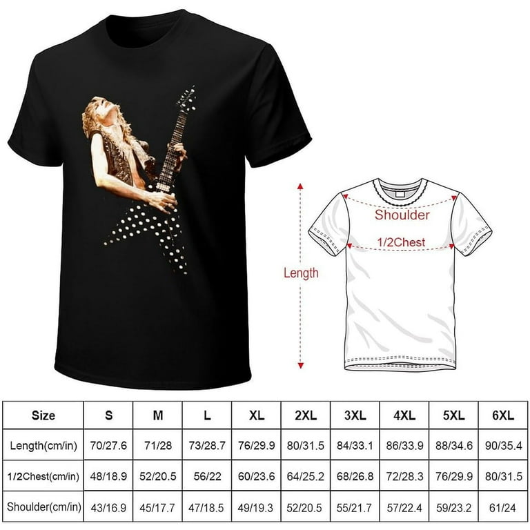 Randy Rhoads T-Shirt Men's Short Sleeve Shirt Summer O Neck Loose