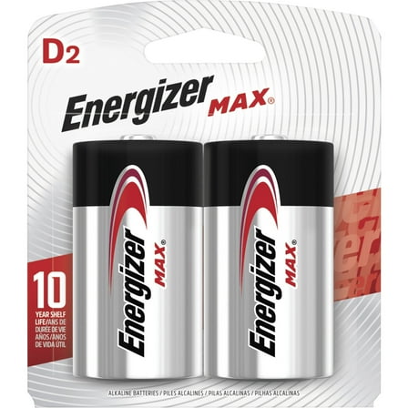 Energizer Max Alkaline D Batteries For Multipurpose - D - Alkaline - 24 / Carton