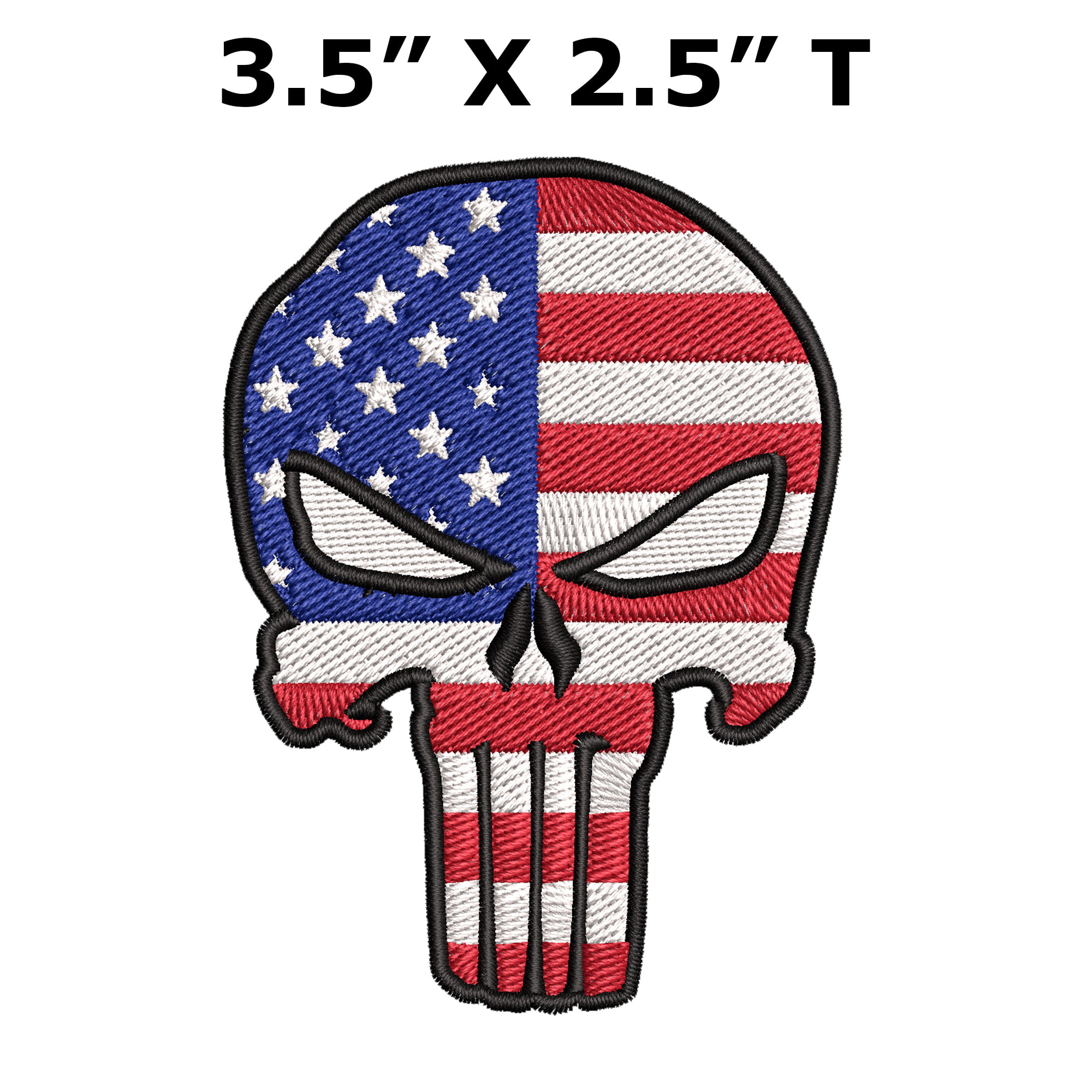 Punisher Patch QUALITY EMBROIDERED PATCHES EMBROIDERED IRON ON PATCH