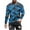 Blue, variant on Long Sleeve Camo T-Shirt for Men Military Athletic Compression Shirt Workout Gym Sports Quick Dry Hiking Shirts Blue XXXL