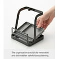 thumbnail image 6 of Yamazaki Home Lid and Ladle Stand - Large, Black, Steel, Water Resistant, No Assembly, 6 of 7