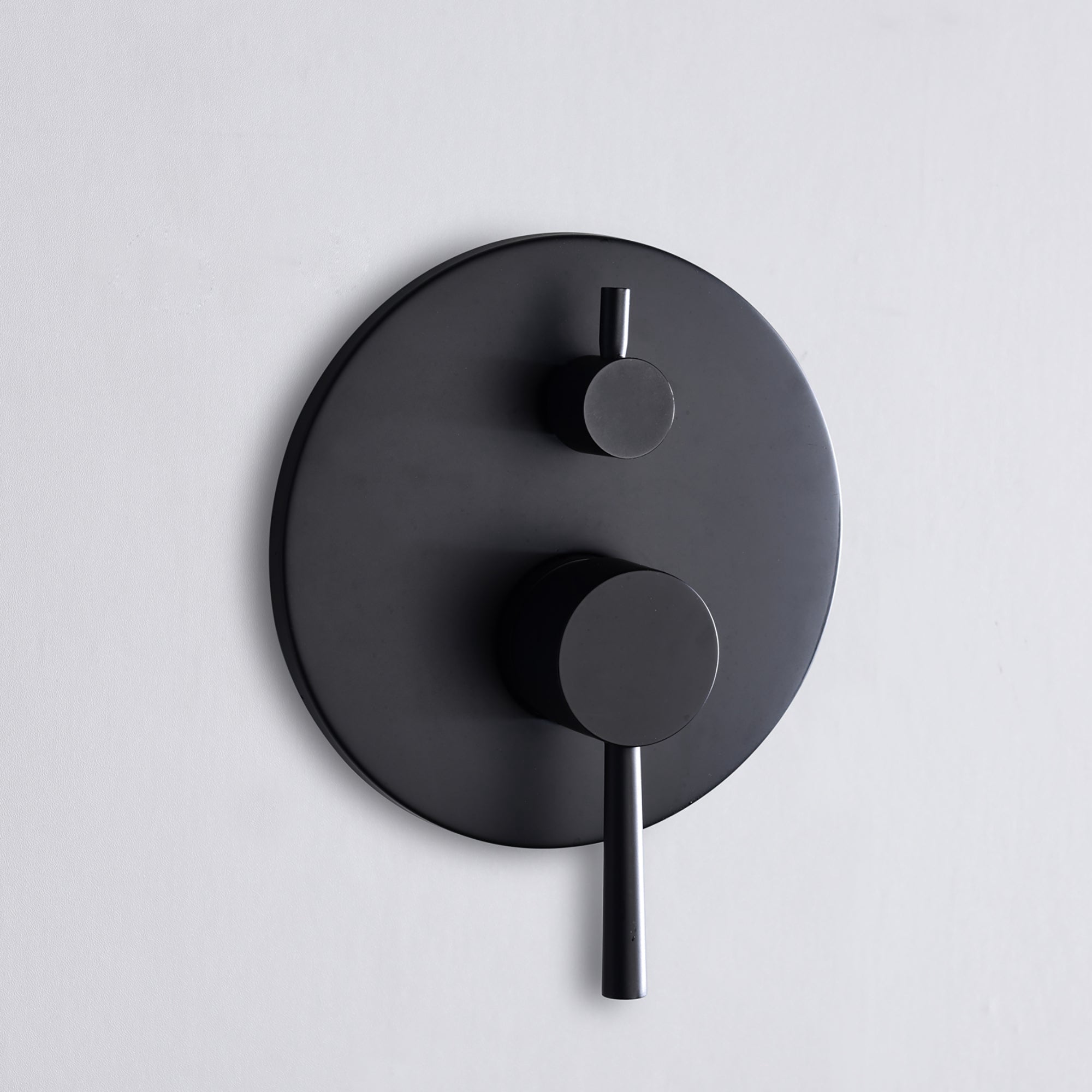 Matte Black Wall Mount Bathtub Faucet with Hand Shower Diverter,Waterfall Spout
