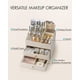 thumbnail image 2 of Organizador de maquillaje Vlando de gran capacidad, piel sintética, color beige, 2 of 9