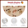 thumbnail image 3 of Balery Squirrel nut backgrounds Printed Christmas Tree Skirt , Merry Christmas Party Christmas Tree Decoration,Adjustable Tree Skirt-36", 3 of 6