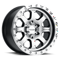 thumbnail image 2 of Raceline 929M-AVENGER 17" Cast Aluminum Wheel, STREET LOCK AVENGER BMF 17X9 5X5.5 -12mm Fits select: 1979-1980 AMERICAN MOTORS JEEP CJ5, 1978 JEEP JEEP CJ5, 2 of 2