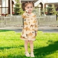 thumbnail image 5 of Girls' long-sleeved dress Cactus and Camel Girls' A-line dress with ribbed cuffs Soft and comfortable, 5 of 6