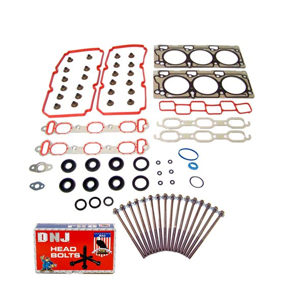 DNJ HGB1158 Cylinder Head Gasket set with Head Bolt Kit for 2007-2011 Chrysler Pacifica 4.0L 3952cc 241cid V6 SOHC