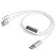 thumbnail image 5 of Cable de carga multi-USB, cable luminoso multi-LED 3 en 1 Cable de carga multi-USB Respuesta rápida, 5 of 9
