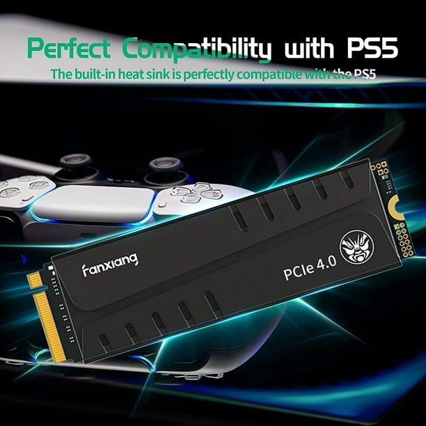 Disque Dur SSD M2 1To Interne Avec Dissipateur Thermique Pour PS5