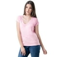 thumbnail image 4 of Lee Women's Classic Fit Short Sleeve V-Neck T-Shirt, S-3X, 4 of 6
