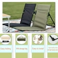 thumbnail image 2 of 2 Packs Folding Backpack Beach Chair - Portable Beach Chair, Low Seat Design, Lightweight Camping Chair for Adults, Beach, Picnic, Concert & Outdoor Activities（Army Green）, 2 of 6