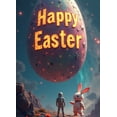 thumbnail image 4 of Glowing Happy Easter Banner with Bunny Element Easter Party Decoration Background Backdrop Photo Booth Props Easter Celebration Decor, 4 of 7