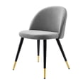 thumbnail image 3 of Side Dining Chair, Set of 2, Fabric, Light Grey Gray, Modern Contemporary Urban Design, Kitchen Room Cafe Bistro Restaurant Hospitality, 3 of 9