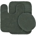 thumbnail image 2 of GHL Chenille 3 Piece Bath Rug Set with Contour Mat & Toilet Lid Cover, Rubber Backing, 2 of 5