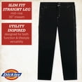 thumbnail image 2 of Dickies Womens Work Pants - Twill Cotton Slim Fit Roll Hem Carpenter Pants for Women with Pockets, 2 of 7