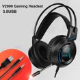 thumbnail image 1 of Auriculares para juegos V2000 Auriculares supraaurales Auriculares con cable con ruido de micrófono, 1 of 4