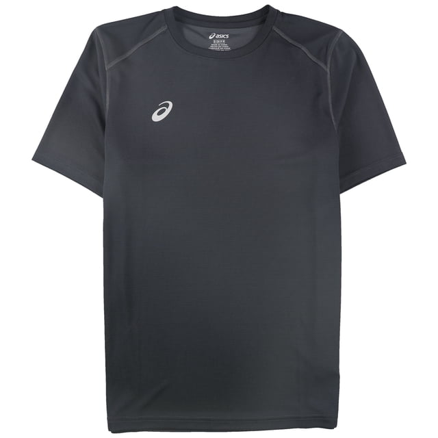 ASICS Mens Logo Basic T-Shirt, Grey, X-Small