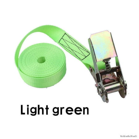 

1/2/3/4/5M Car Tie Down Strap Ratchet Belt Luggage Bag Lashing With Metal Buckle