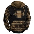 thumbnail image 3 of Sudadera con capucha con estampado 3D de tribu india para hombre, suéteres con gráficos étnicos retro, sudaderas casuales unisex de gran tamaño, sudaderas de manga larga, 3 of 5