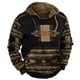 thumbnail image 3 of Sudadera con capucha con estampado 3D de tribu india para hombre, suéteres con gráficos étnicos retro, sudaderas casuales unisex de gran tamaño, sudaderas de manga larga, 3 of 5