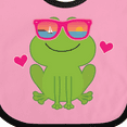 thumbnail image 4 of Inktastic Summer Frog Beach Vacation Sunglasses Girls Baby Bib, 4 of 4