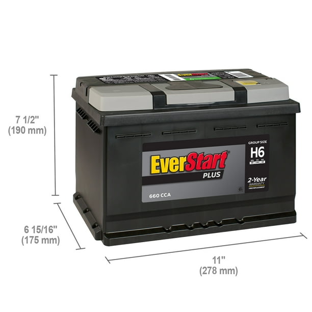 EverStart Plus Lead Acid Automotive Battery, Group Size H6 / LN3