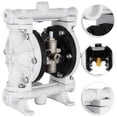 thumbnail image 1 of VEVOR Air-Operated Double Diaphragm Pump 1/2 inch Inlet Outlet Polypropylene 13 GPM Max 100PSI for Industrial Use, QBY-15PP, 1 of 9