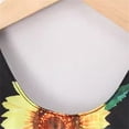 thumbnail image 5 of YMNXA Infant Girls Summer Dresses Spaghetti Strap Cute Sunflower Print Comfortable Breathable Dress Hat Set For Holiday Vacation Beach,Black,3-4 Years, 5 of 7