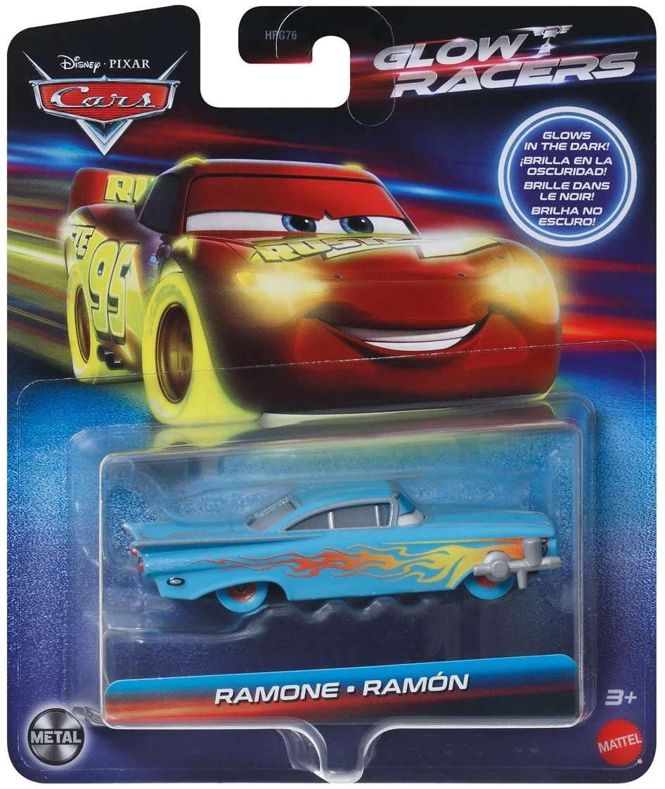 Glow Racers Lightning McQueen マテル Mattel Disney Pixar Cars, Glow Racers Lightning McQueen Diecast