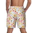 thumbnail image 2 of Lsque Mens Swim Trunks Afternoon Tea Pattern - Bathing Suit Compression Liner - Beach Swim Shorts Swimwear - (S-3XL) - Stretch Quick Dry -3X-Large, 2 of 9