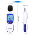 thumbnail image 2 of Peahefy Sound Decibel Meter Reader,  Noise Measuring Instrument,Ejoyous Sound Level Meter, Portable Digital Decibel Meter Audio Noise Measurement 30-130dBA, MA, 2 of 7