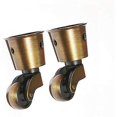 thumbnail image 3 of Set of 2 Brass Casters, High Load Capacity, Universal Furniture Casters, 3 of 3