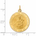 thumbnail image 3 of 14K Yellow Gold Solid Large Queen Of Holy Scapular Reversible Medal (29.3 X 22) Made In United States -Jewelry By Sweet Pea, 3 of 7