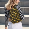 thumbnail image 7 of Balery Cute Cartoon Bees Vintage Canvas Backpack for Men and Women - Large Capacity, Durable Travel Laptop Bag for School, Work, Hiking, and Outdoor Activities, 7 of 7