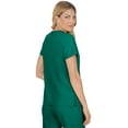 thumbnail image 3 of koi Basics Becca Women's 4-Pocket Stretch Scrub Top Hunter 4XL, 3 of 5