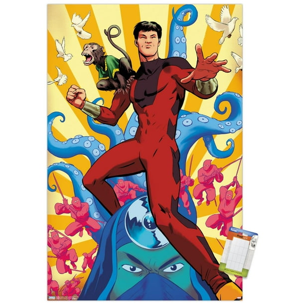 Marvel Comics - Shang- Chi - Master of Kung Fu #126 Premium Poster and Poster Mount Bundle