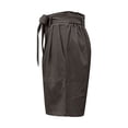 thumbnail image 7 of Iyufng Shorts for Women Plus Size Shorts,Women's Casual Shorts with Elastic Waist Tether Solid Color Straight Leg Short Pants, 7 of 7