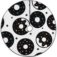 thumbnail image 1 of RYLABLUE Cute Circle Pattern Xmas Christmas Tree Skirt Stand Mat for Holiday Party Decoration Indoor Outdoor 36 inches, 1 of 3