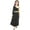 Black, variant on Sholeno Kids Girls Long Sleeve Praise Dance Dress Full Length Wide Swing Lyrical Dancewear Liturgical Black 14