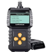 OBD2 Scanner Clear Reset Engine Alert Code - Plug and Play Easy to Setup Use Professional Code Reader Scan Diagnostic for Cars Since 1996 with Freeze Frame/I/M Readiness - LeeKooLuu LK11
