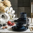 thumbnail image 4 of Stone Lain Mirella 16-Piece Dinnerware Set Stoneware, Borosilicate Glass, Service for 4, Blue, 4 of 6