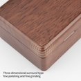 thumbnail image 2 of MesaSe Wooden Engagement Double Ring Bearer Box Solid Square Double Rings Box Unique Ring Box for Wedding, 2 of 10