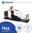 thumbnail image 3 of Stamina Products Pilates Home Studio, Complete Metal and Foam Workout System, Black, 3 of 8