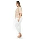 thumbnail image 3 of Blusa con jareta ajustable Roman Fashion /Tallas Extras, 1731 (Blanco flores) blanco 42, 3 of 5
