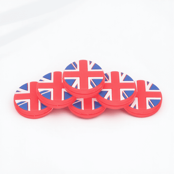 Luxshiny 6-Pack Red Tennis Racquet Dampeners Silicone Absorbers for Enhanced Comfort and Control During Play
