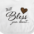 thumbnail image 4 of Inktastic Well Bless Your Heart with Leopard Print Boys or Girls Baby Bib, 4 of 4